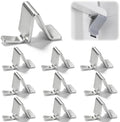 Clips metálicos para repisas ajustables - 10 piezas - Vilapow