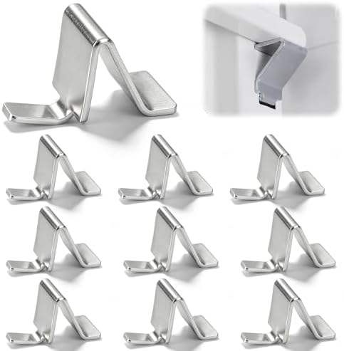 Clips metálicos para repisas ajustables - 10 piezas - Vilapow