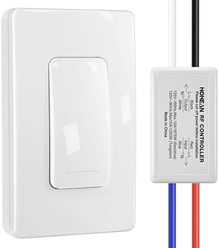 Interruptor inalámbrico con receptor - 100 Ft - Hohean