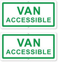 Letrero metálico de acceso para van - paquete de 2 - Frohllia
