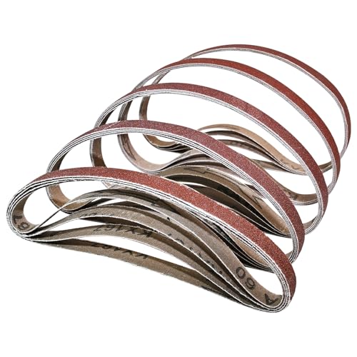 Bandas de lijado para lijadora - 1/2 X 18 pulgadas - GAQWOK