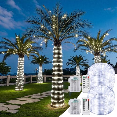 Guirnalda de luces LED para exterior - paquete de 2 - SFNDOU