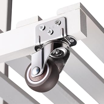 Rueda giratoria de placa en forma de L