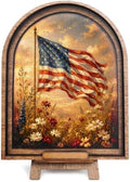 Decoración patriótica de madera de Estados Unidos - CENTOLEO