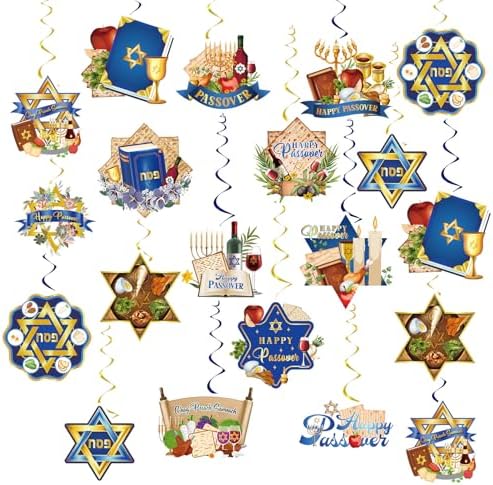 Decoración colgante para celebración de Pascua judía - 30 piezas - TAKEALOOKO