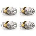 Set de pomos de puerta con cerradura y llave - paquete de 4 - Probrico
