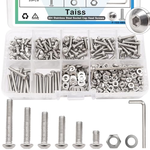 Kit de tornillos de acero inoxidable - 640 piezas - Taiss