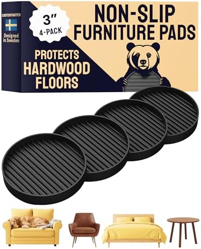 Almohadillas antideslizantes para patas de muebles - paquete de 4 - CasterMaster
