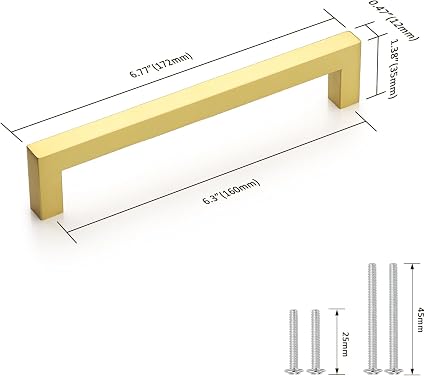 Accesorio para gabinete o mueble - paquete de 5