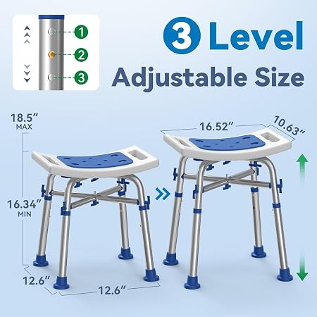 Silla o banco de seguridad para ducha - 500lb