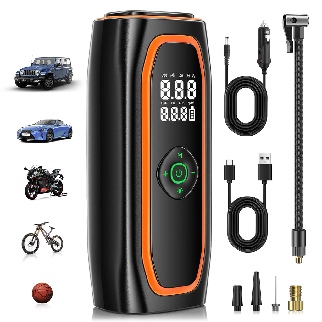 Compresor portátil para inflar llantas - 220PSI - syvenies