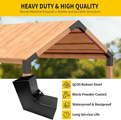 Soportes metálicos para pérgola - 3.5"