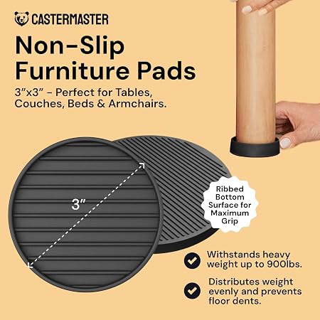 Almohadillas antideslizantes para patas de muebles - paquete de 4