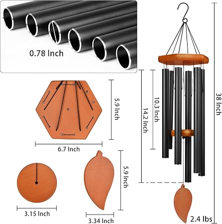 Campanas de viento decorativas para exterior