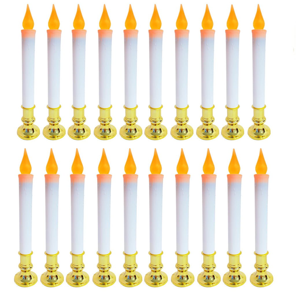 Velas LED decorativas a batería - paquete de 20 - BRYBETYV