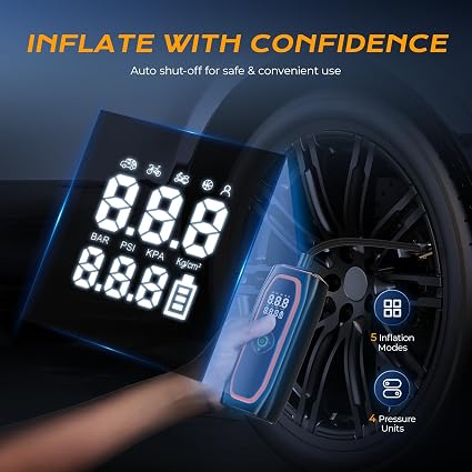 Compresor portátil para inflar llantas - 220PSI