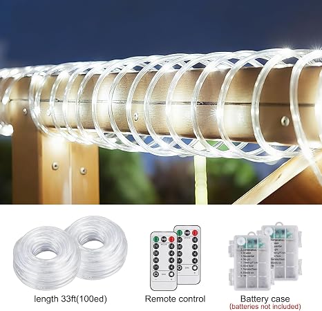 Guirnalda de luces LED para exterior - paquete de 2