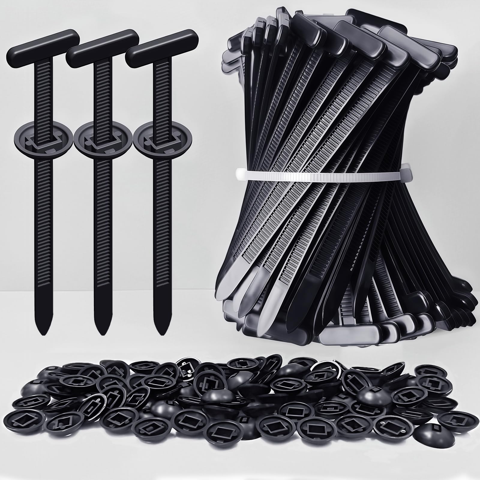 Sujetadores plásticos para cables y reparación automotriz - 200 piezas - ANBOLAMEI