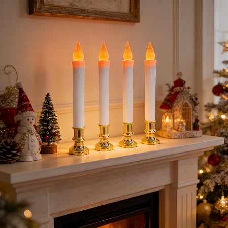 Velas LED decorativas a batería - paquete de 20