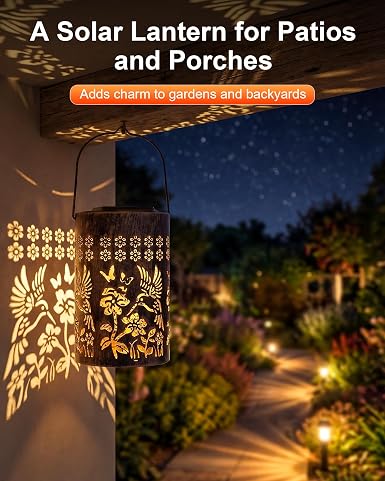 Linterna solar decorativa impermeable para exterior - 2.36 x 2.36 pulgadas