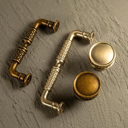 Set de pomos decorativos para gabinetes - paquete de 6