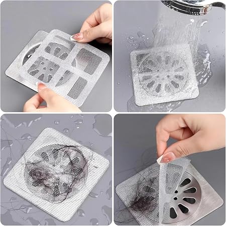 Protectores desechables para desagüe contra cabellos - 50 piezas