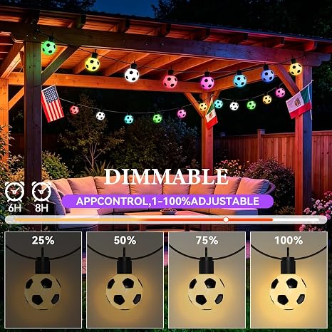 Guirnalda de luces LED para exterior - 50 FT