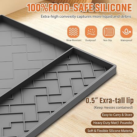 Alfombrilla de silicona para batidora de pie y licuadora - 2-in-1