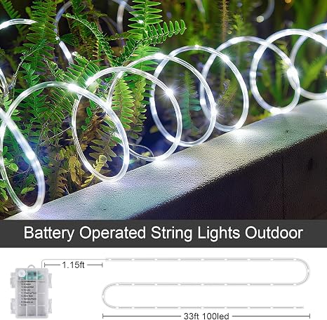 Guirnalda de luces LED para exterior - paquete de 2