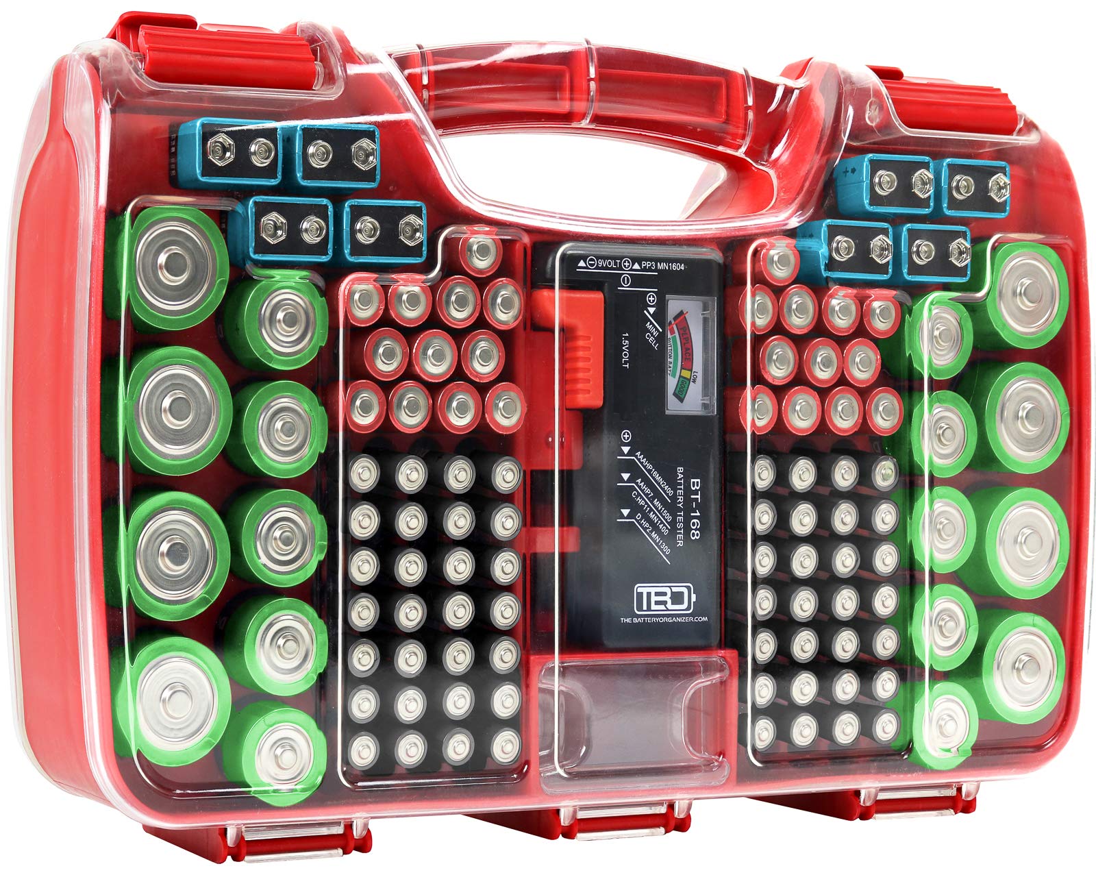 Organizador de baterías con probador - THE BATTERY ORGANISER