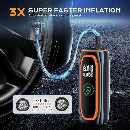 Compresor portátil para inflar llantas - 220PSI