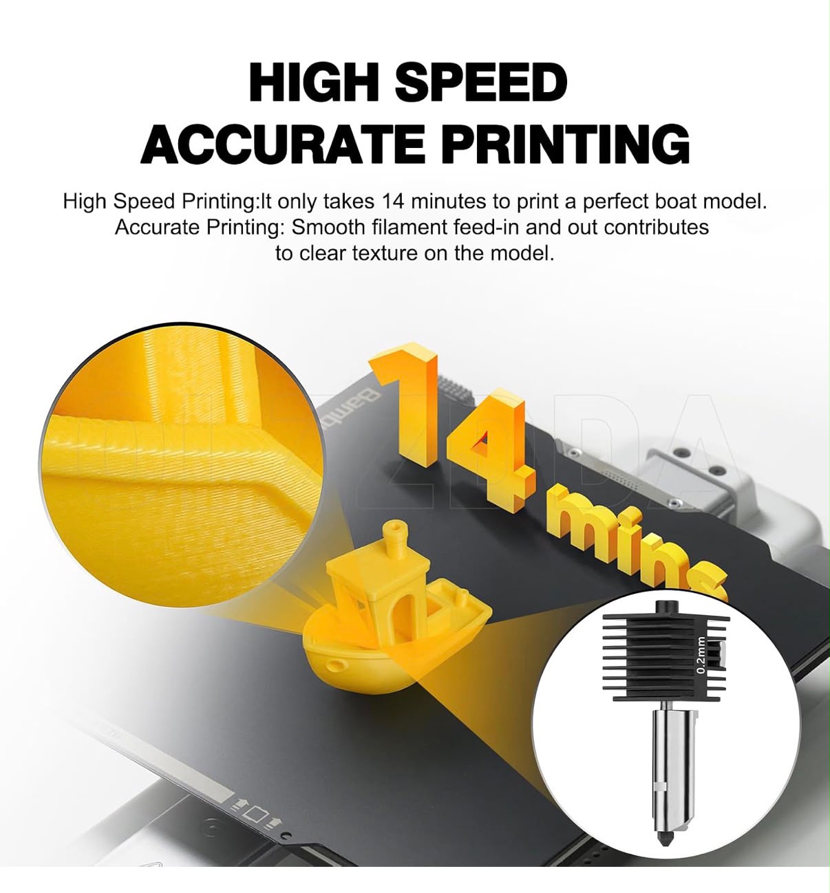 Kit de boquilla para impresora 3D - 0.2mm