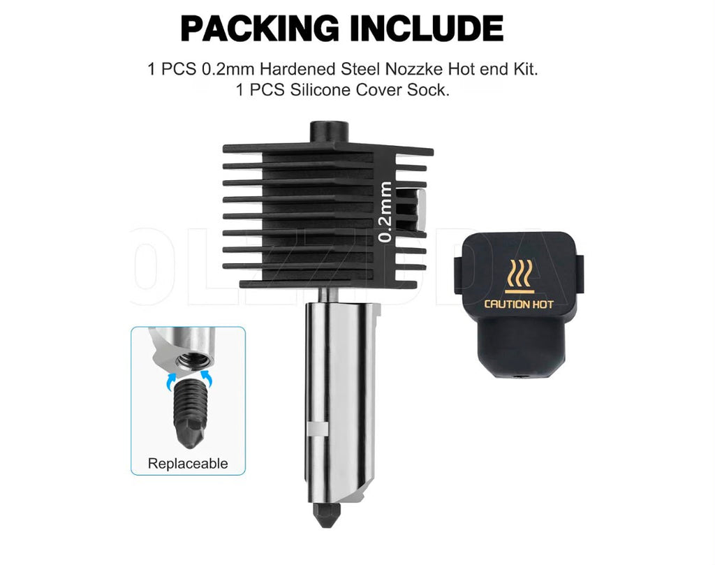 Kit de boquilla para impresora 3D - 0.2mm
