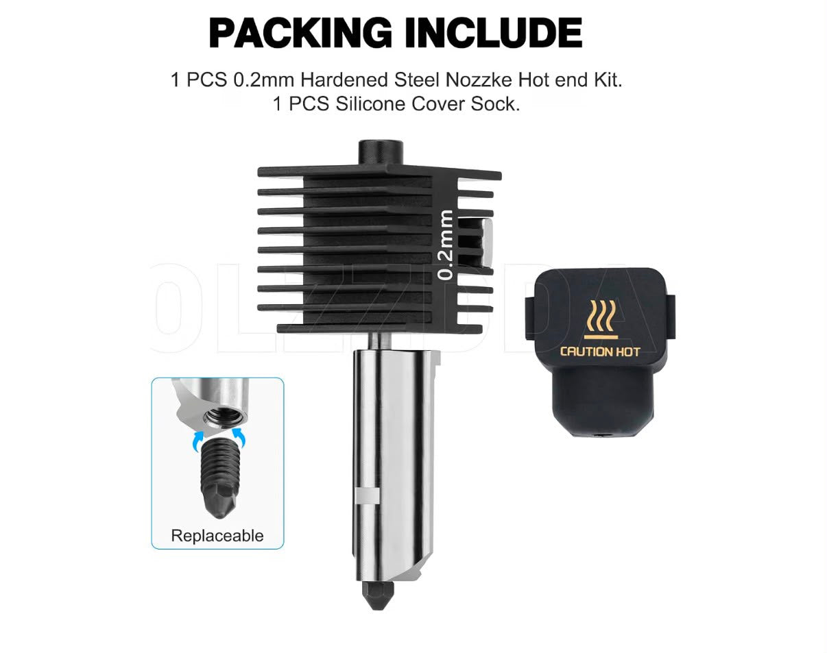 Kit de boquilla para impresora 3D - 0.2mm