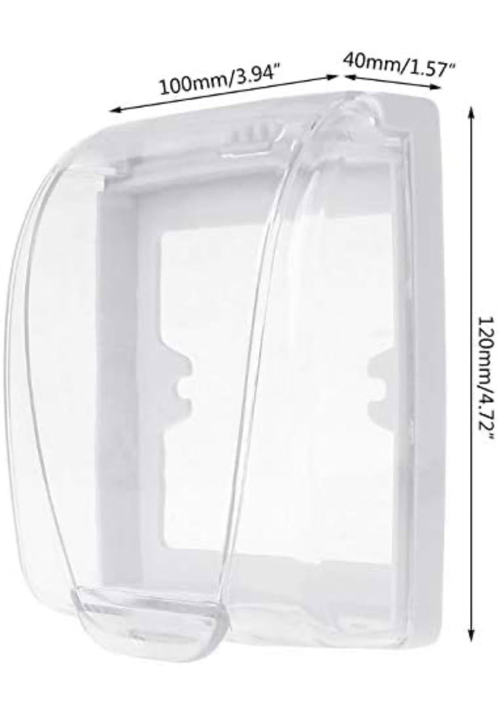Caja protectora impermeable para tomacorriente - 2 piezas