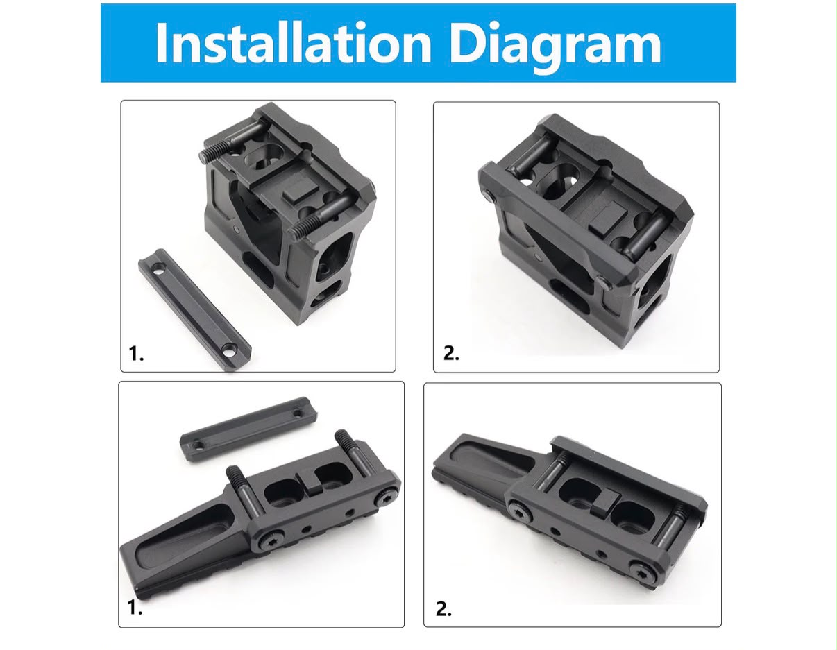 Tornillos de montaje para mira o soporte óptico - 4-Piece