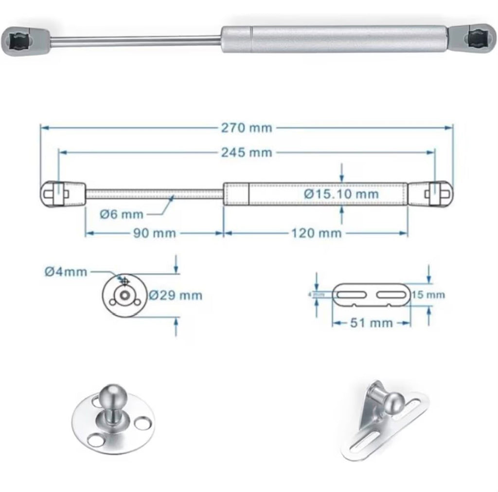 Accesorio para gabinete o mueble - 4 piezas 14lb