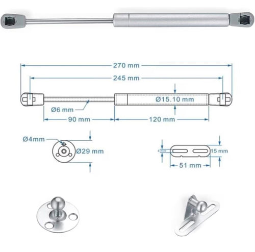 Accesorio para gabinete o mueble - 4 piezas 14lb